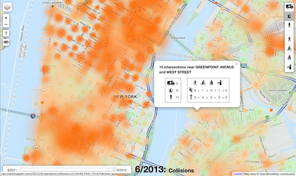 NYC Crashmapper